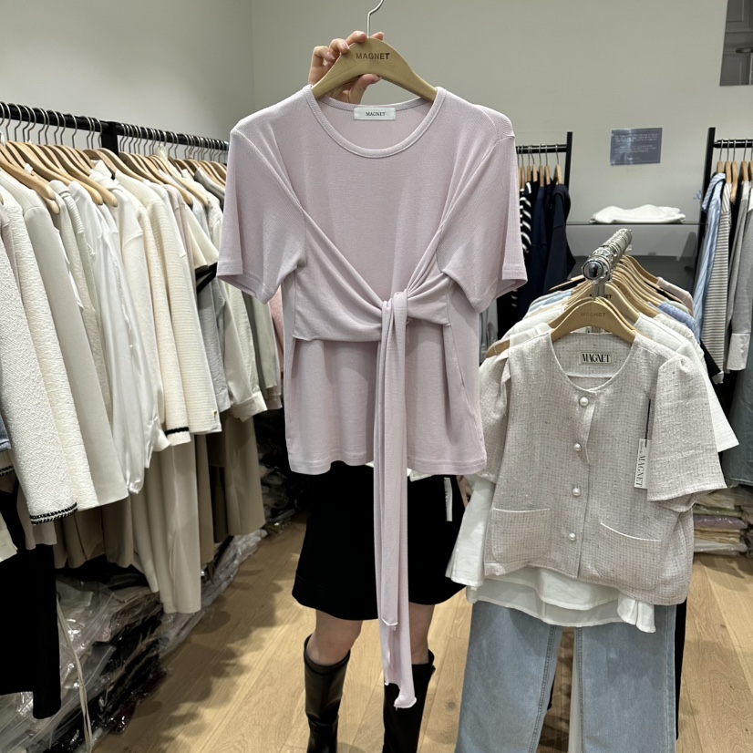 M.G.N韓國代購女士新品26春夏推薦休閑時尚職業熱賣T恤MAGNETT恤圖色1