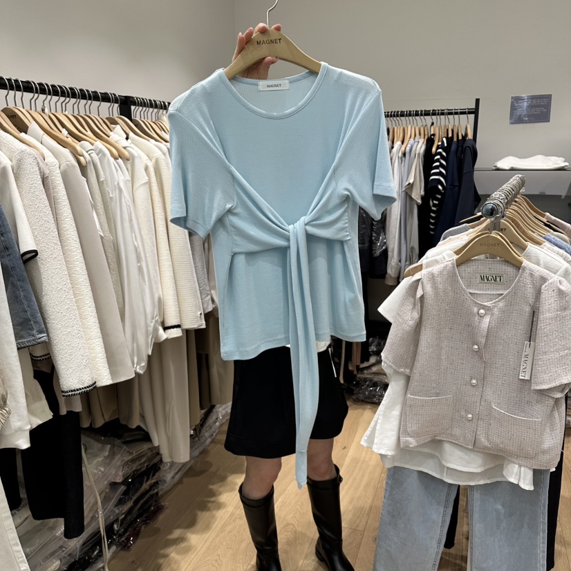 M.G.N韓國代購女士新品26春夏推薦休閑時尚職業熱賣T恤MAGNETT恤圖色2