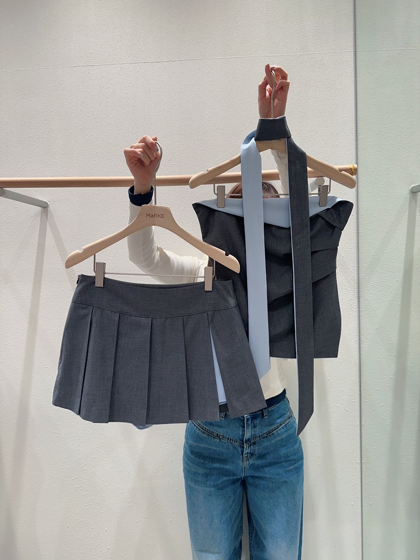 MARKE-P韓國代購女士新款推薦人氣職業26春夏吊帶背心含領帶MARKE-P吊帶/背心