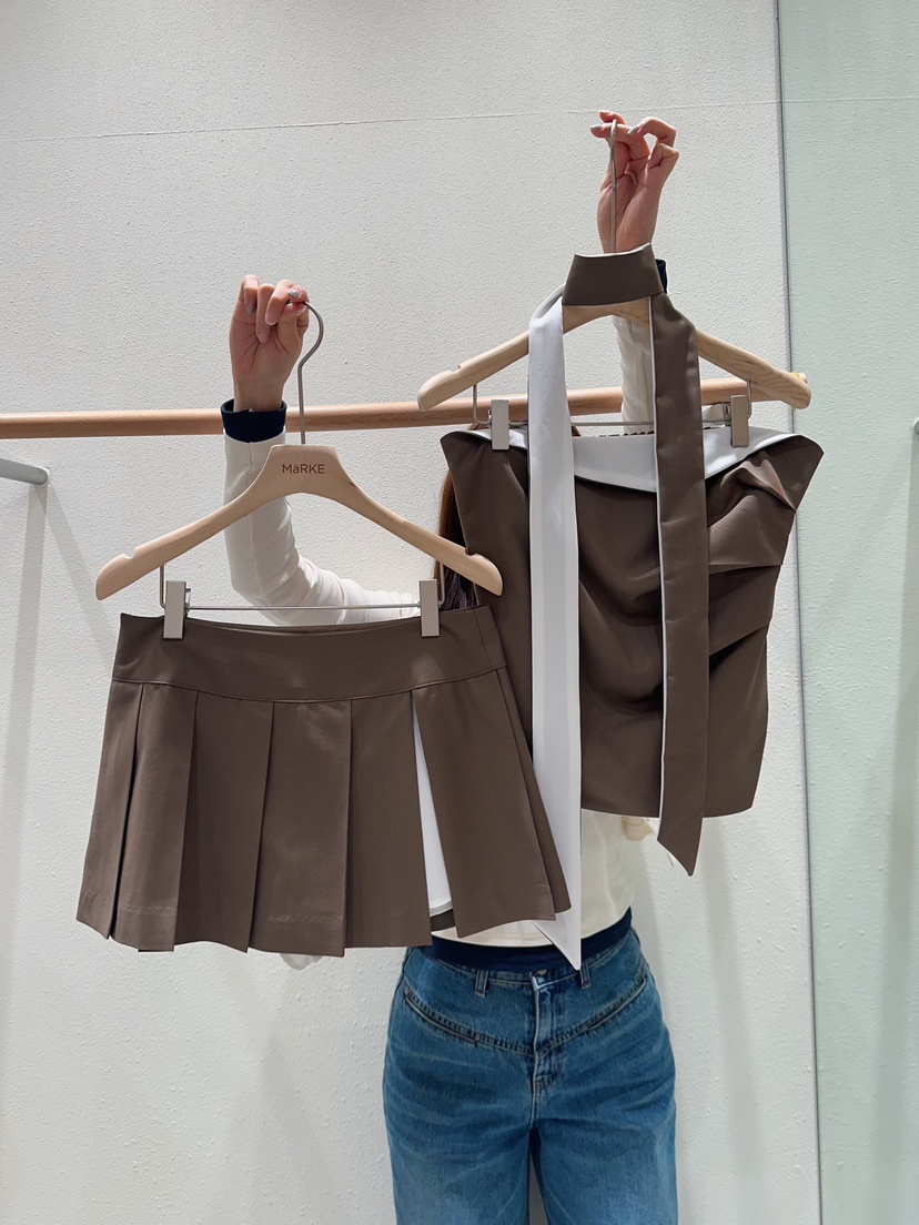 MARKE-P韓國代購女士新款推薦人氣職業26春夏吊帶背心含領帶MARKE-P吊帶/背心