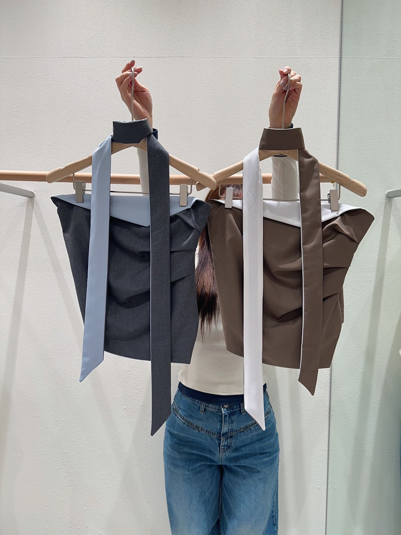 MARKE-P韓國代購女士新款推薦人氣職業26春夏吊帶背心含領帶MARKE-P吊帶/背心