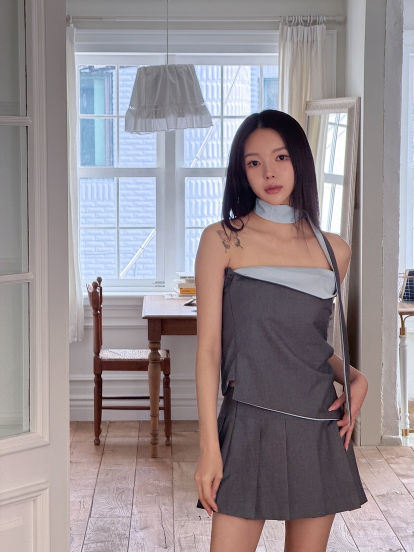 MARKE-P韓國代購女士新款推薦人氣職業26春夏吊帶背心含領帶MARKE-P吊帶/背心