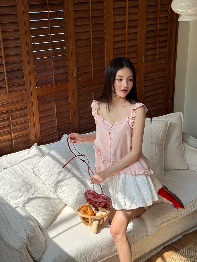 MARKE-P韓國東大門直郵女士新品人氣推薦吊帶背心荷葉邊MARKE-P吊帶/背心