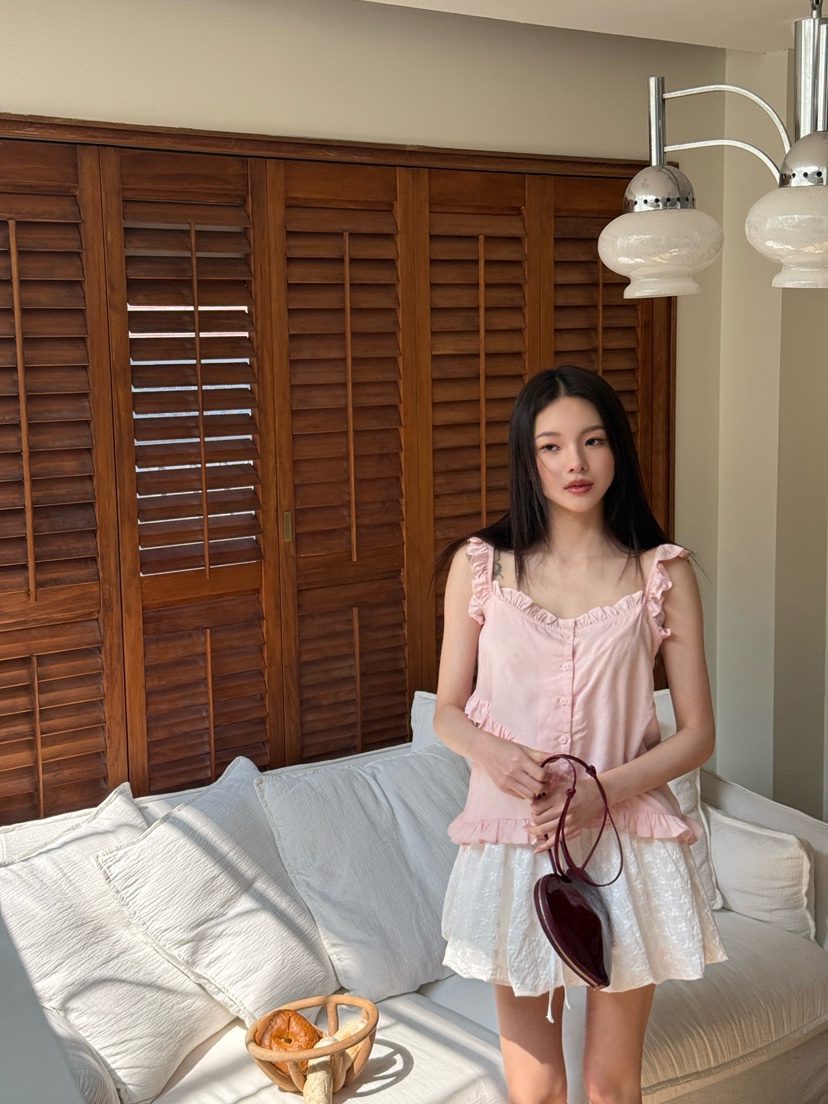 MARKE-P韓國東大門直郵女士新品人氣推薦吊帶背心荷葉邊MARKE-P吊帶/背心