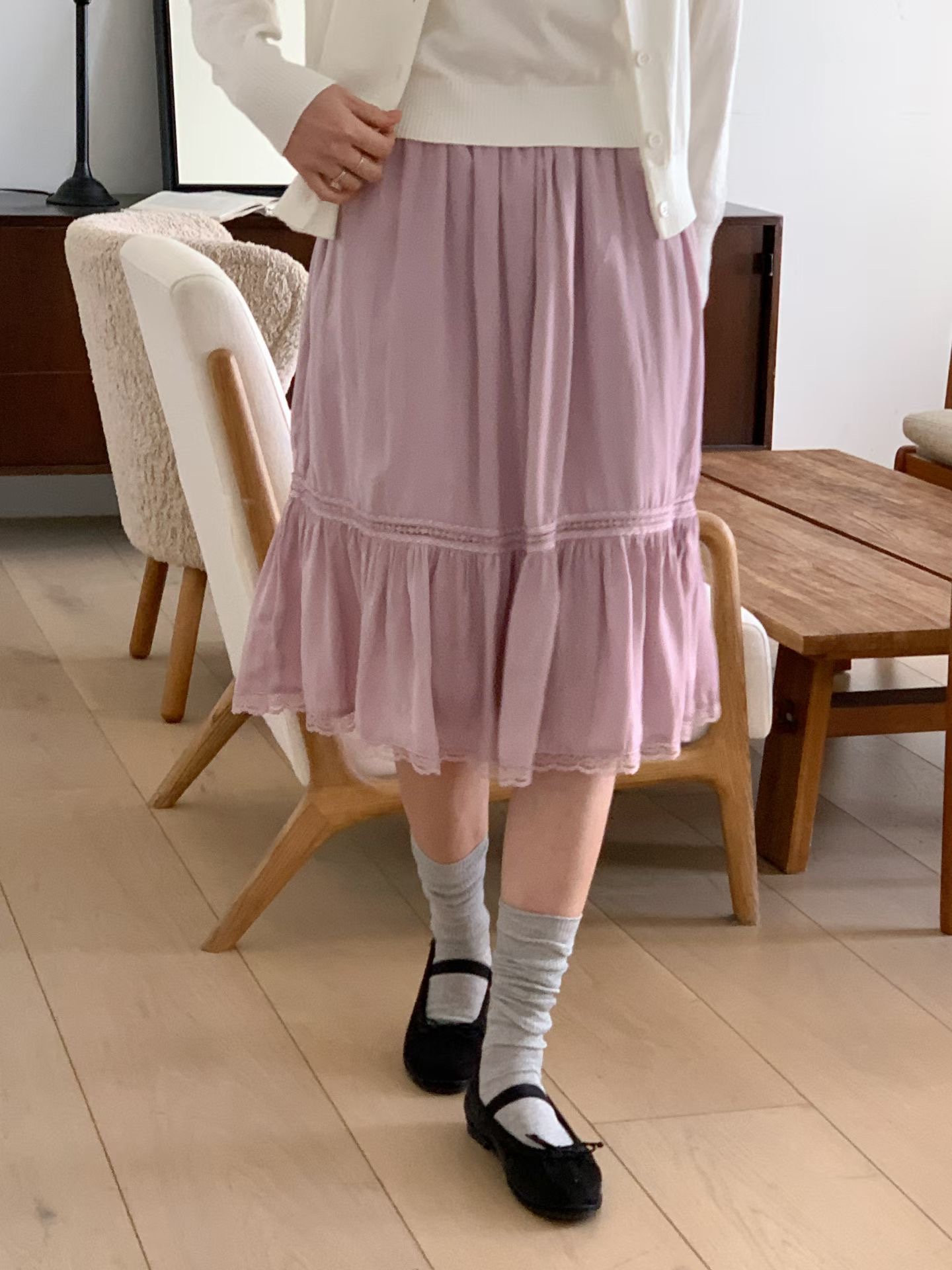 TONEOF/ARRICCHISI韓國東大門代購女士新品休閑半身裙中短裙OHEN半身裙/中短裙圖色2