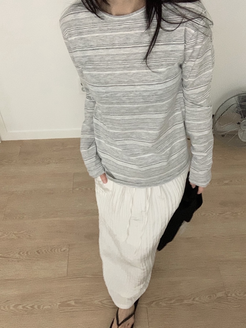 PLANTS ON GRAY韓國東大門直郵女裝新款時尚職業長袖T恤PLANTS ON GRAY長袖T恤