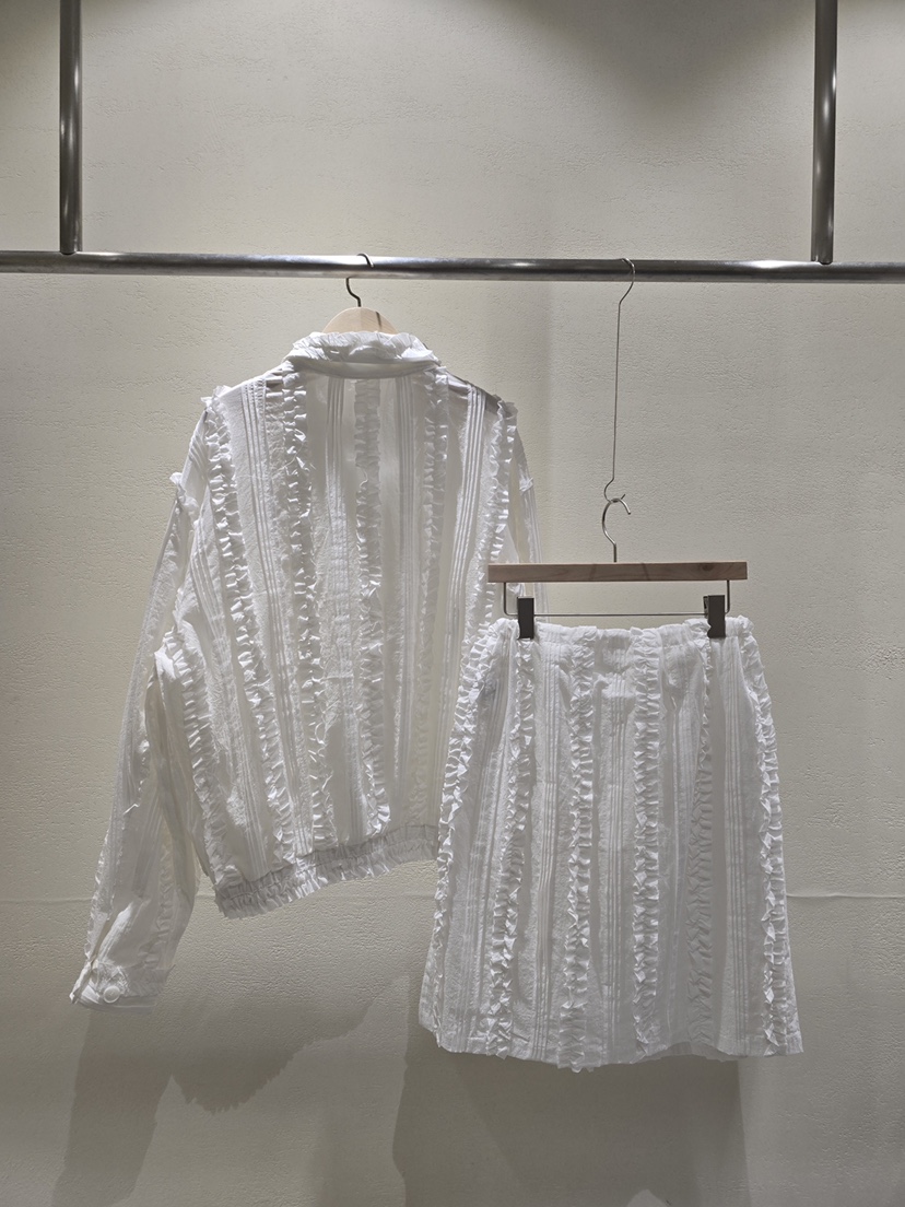 LIKEVAM韓國直郵實拍女士新品職業時尚26春夏推薦夾克荷葉邊LIKEVAM夾克