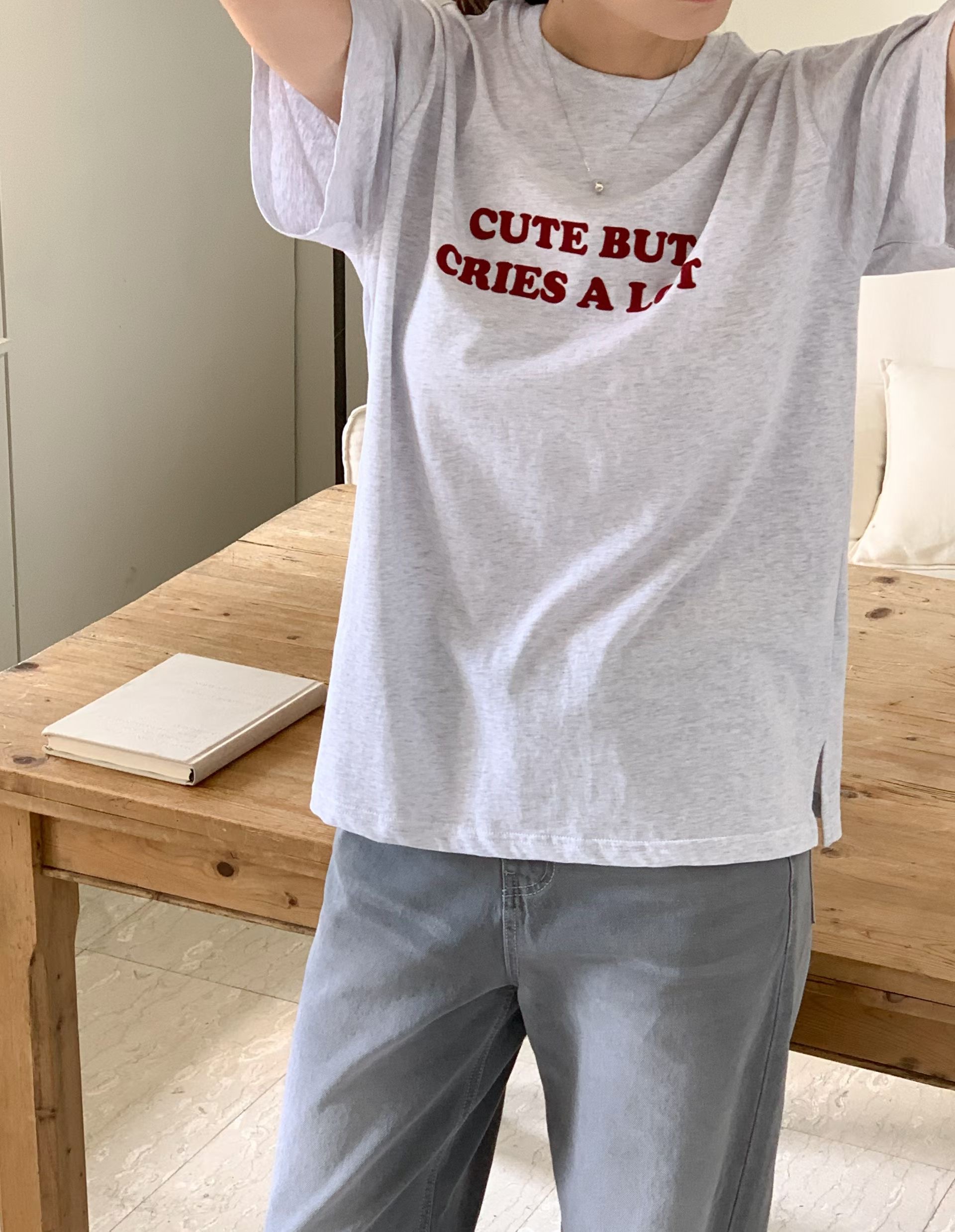 TONEOF/ARRICCHISI韓國直郵女士新款人氣休閑26春夏時尚T恤OHENT恤圖色2