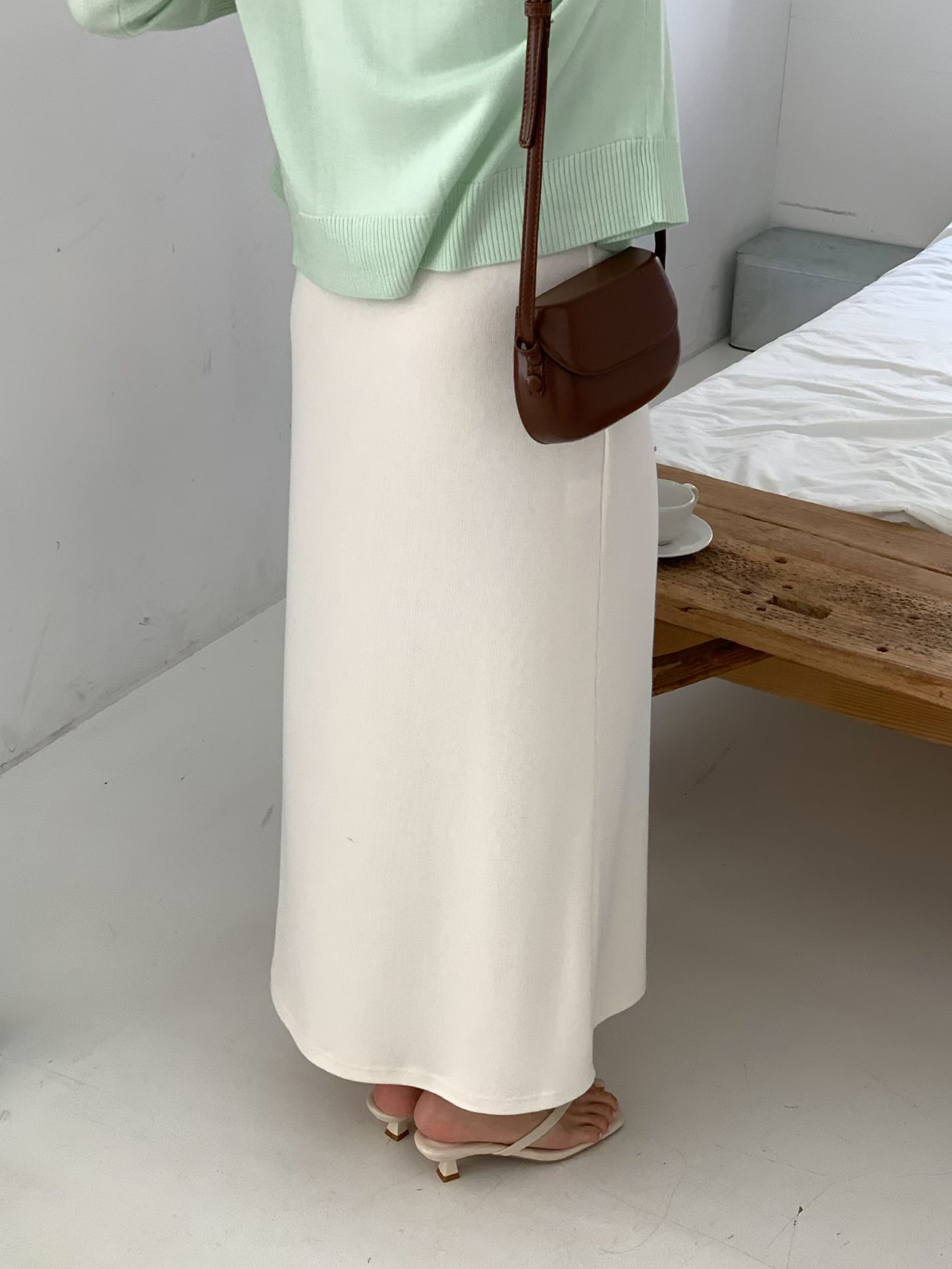 TONEOF/ARRICCHISI韓國代購女士新品時尚26春夏休閑長裙OHEN長裙