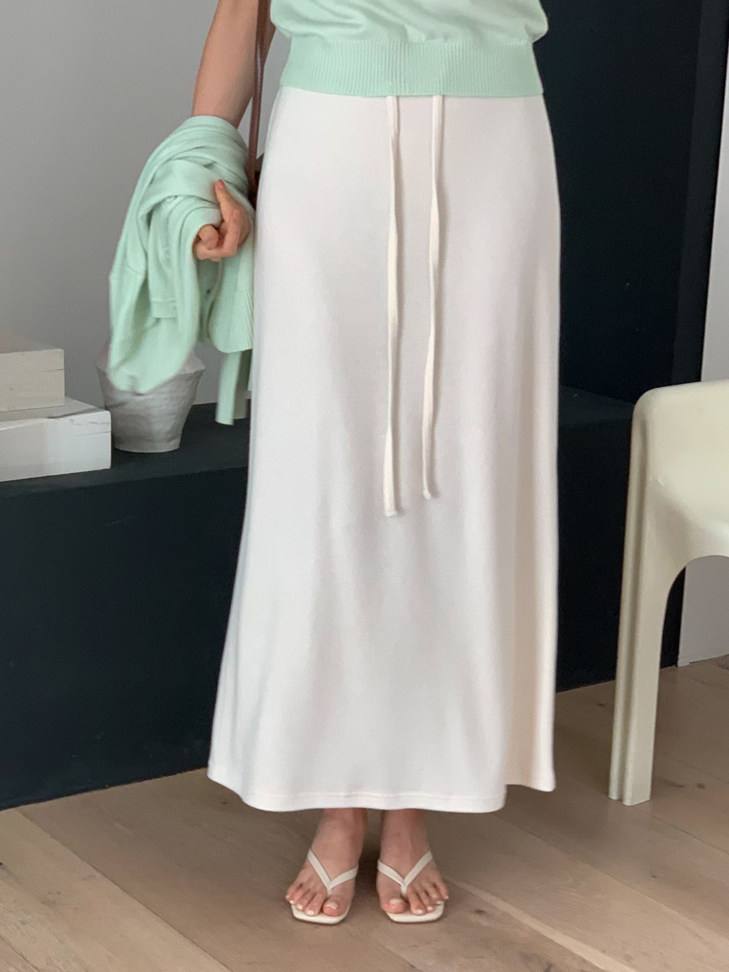 TONEOF/ARRICCHISI韓國代購女士新品時尚26春夏休閑長裙OHEN長裙圖色1