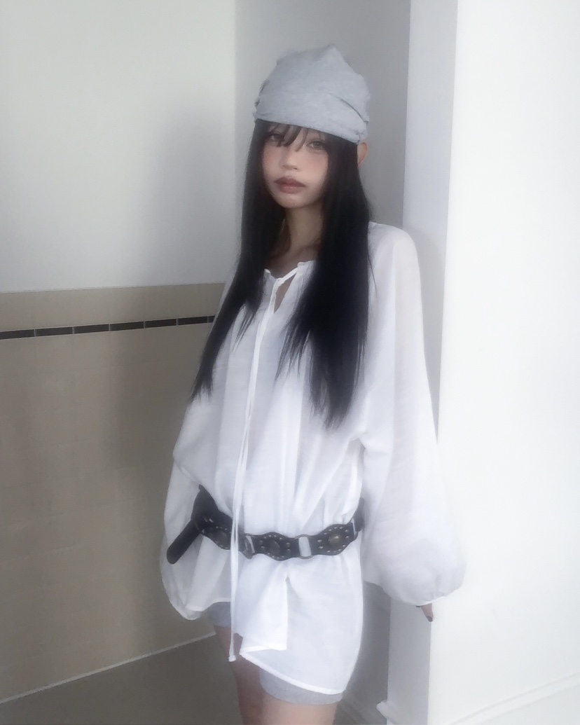 LIVE AID-P韓國代購女裝新品熱賣26春夏休閑襯衫蕾絲衫LIVE AID-P襯衫/蕾絲衫