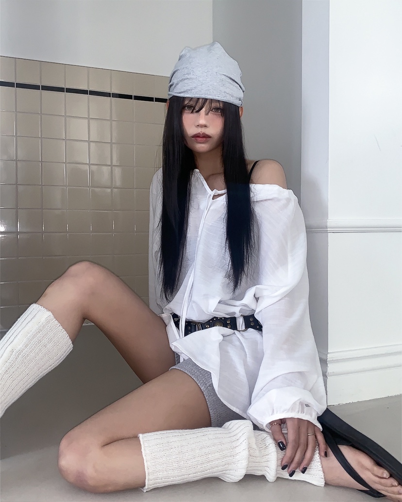 LIVE AID-P韓國代購女裝新品熱賣26春夏休閑襯衫蕾絲衫LIVE AID-P襯衫/蕾絲衫