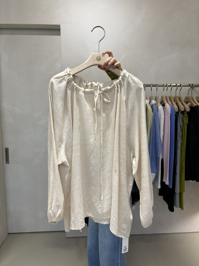 LIVE AID-P韓國代購女裝新品熱賣26春夏休閑襯衫蕾絲衫LIVE AID-P襯衫/蕾絲衫圖色2