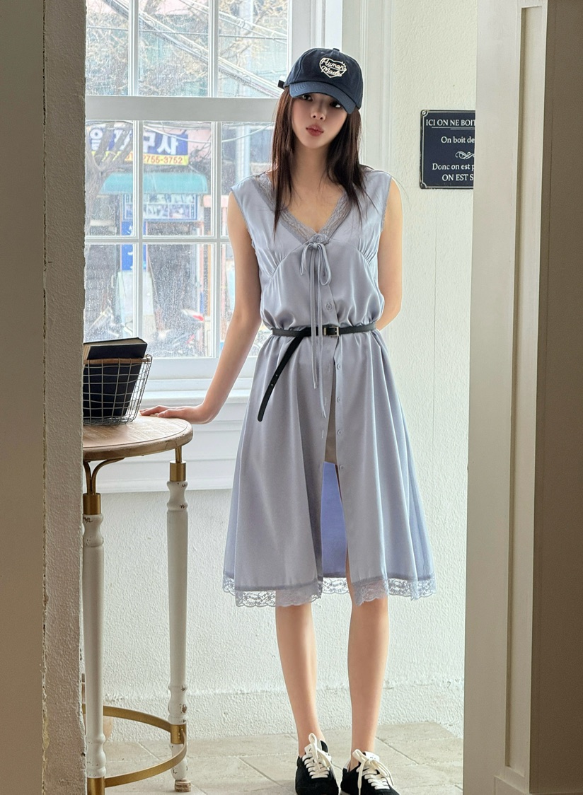 MARKE-P韓國代購女士新品人氣時尚推薦熱賣26春夏連衣裙蕾絲MARKE-P連衣裙