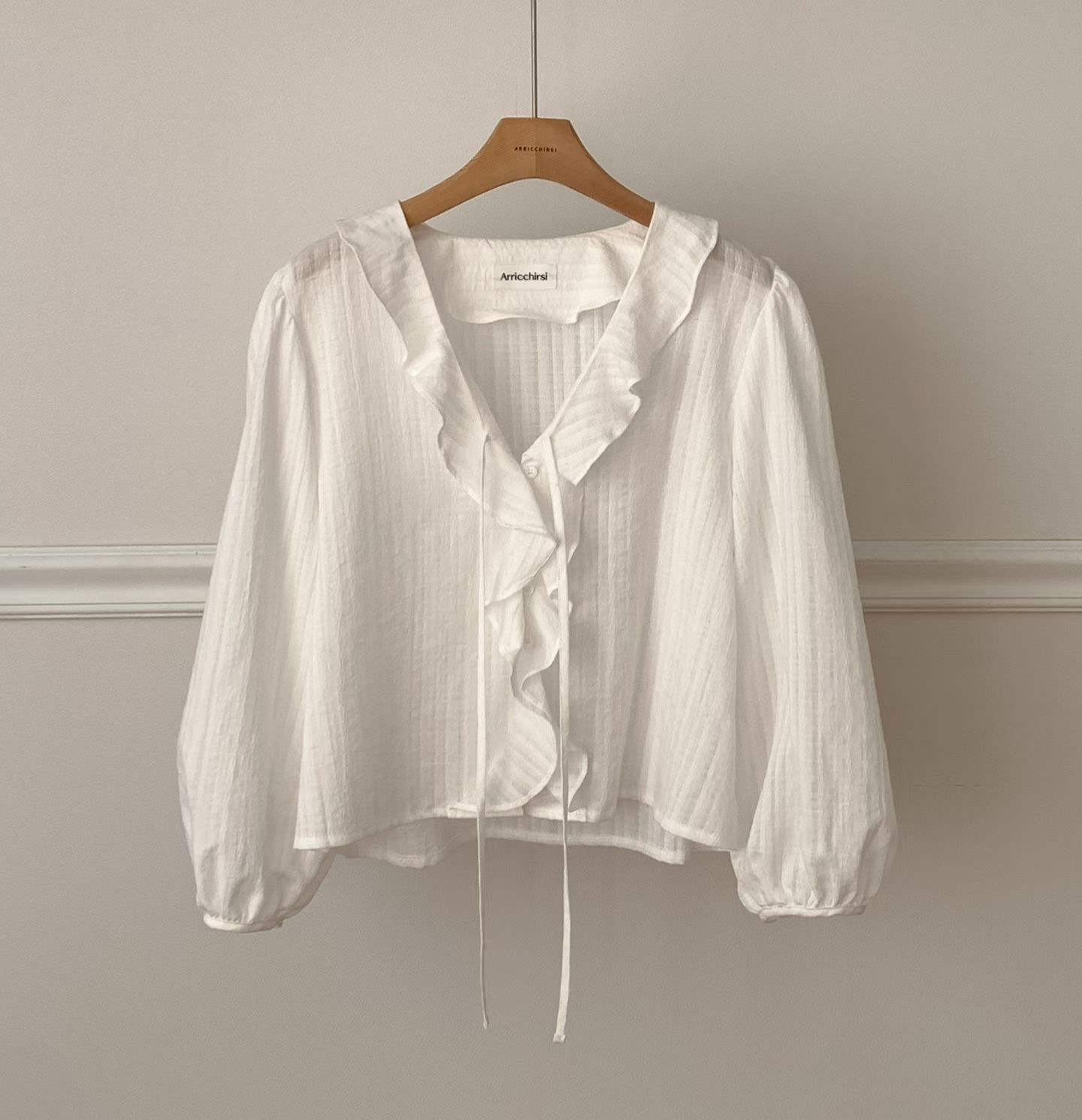 TONEOF/ARRICCHISI韓國東大門代購女士新品人氣襯衫蕾絲衫OHEN襯衫/蕾絲衫圖色1