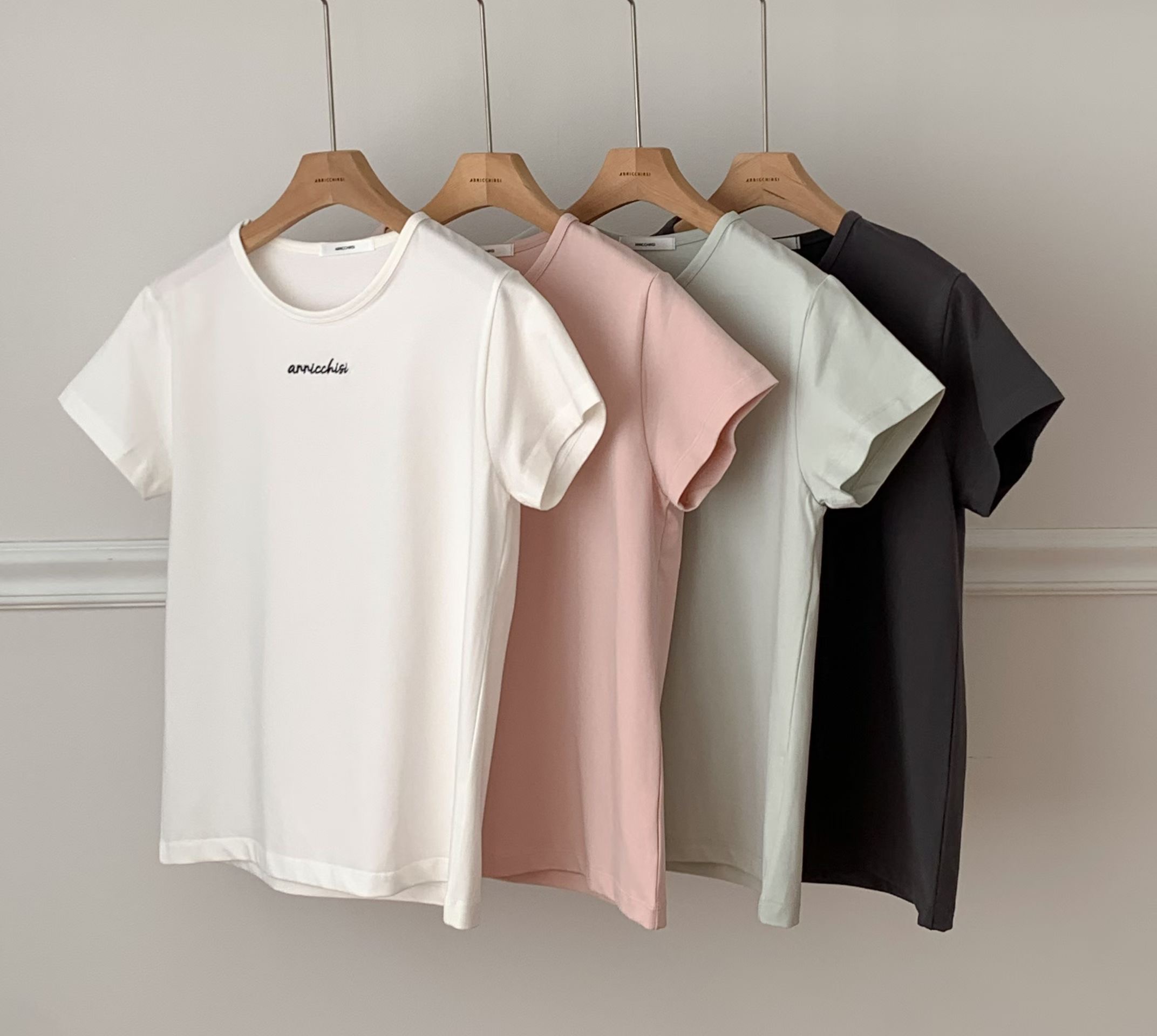 TONEOF/ARRICCHISI韓國東大門代購女士新款熱賣時尚26春夏T恤OHENT恤圖色4左四色