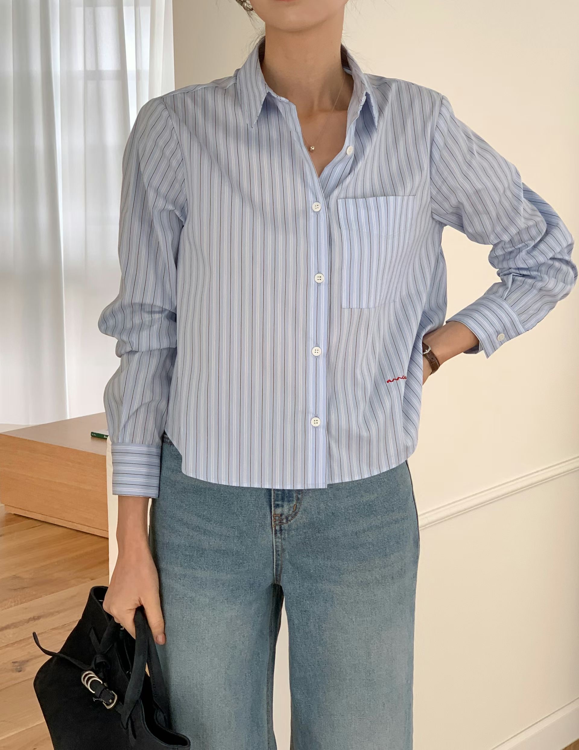 TONEOF/ARRICCHISI韓國東大門代購女士新品推薦襯衫蕾絲衫OHEN襯衫/蕾絲衫圖色2