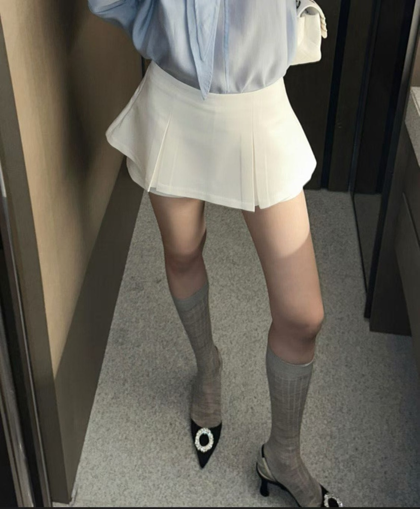 BES韓國直郵實拍女裝新品熱賣休閑時尚人氣26春夏裙褲雙層BES SEOUL裙褲