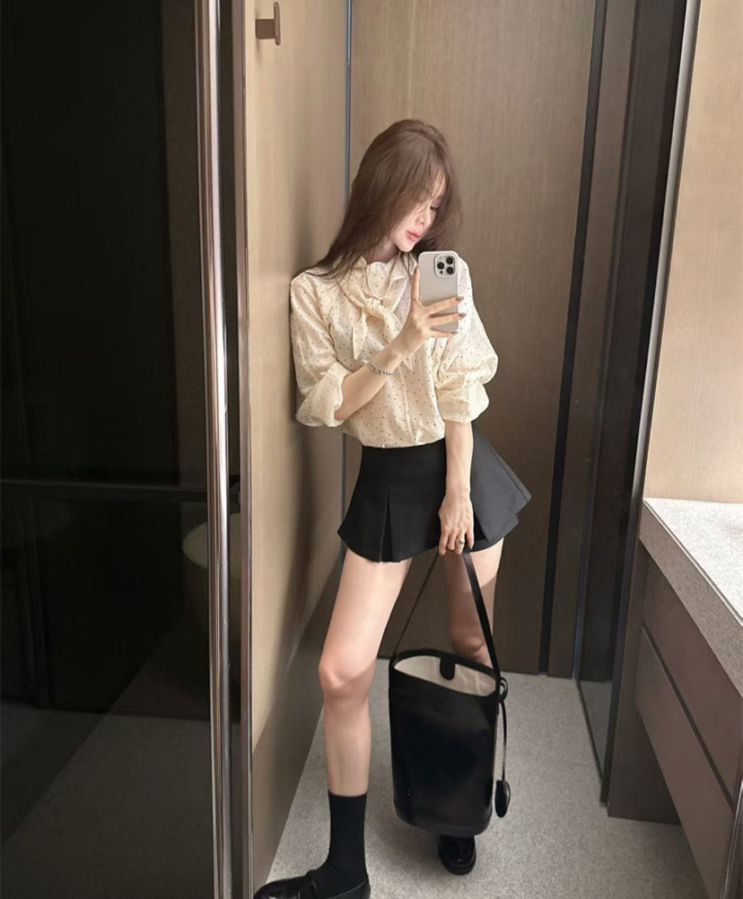 BES韓國直郵實拍女裝新品熱賣休閑時尚人氣26春夏裙褲雙層BES SEOUL裙褲