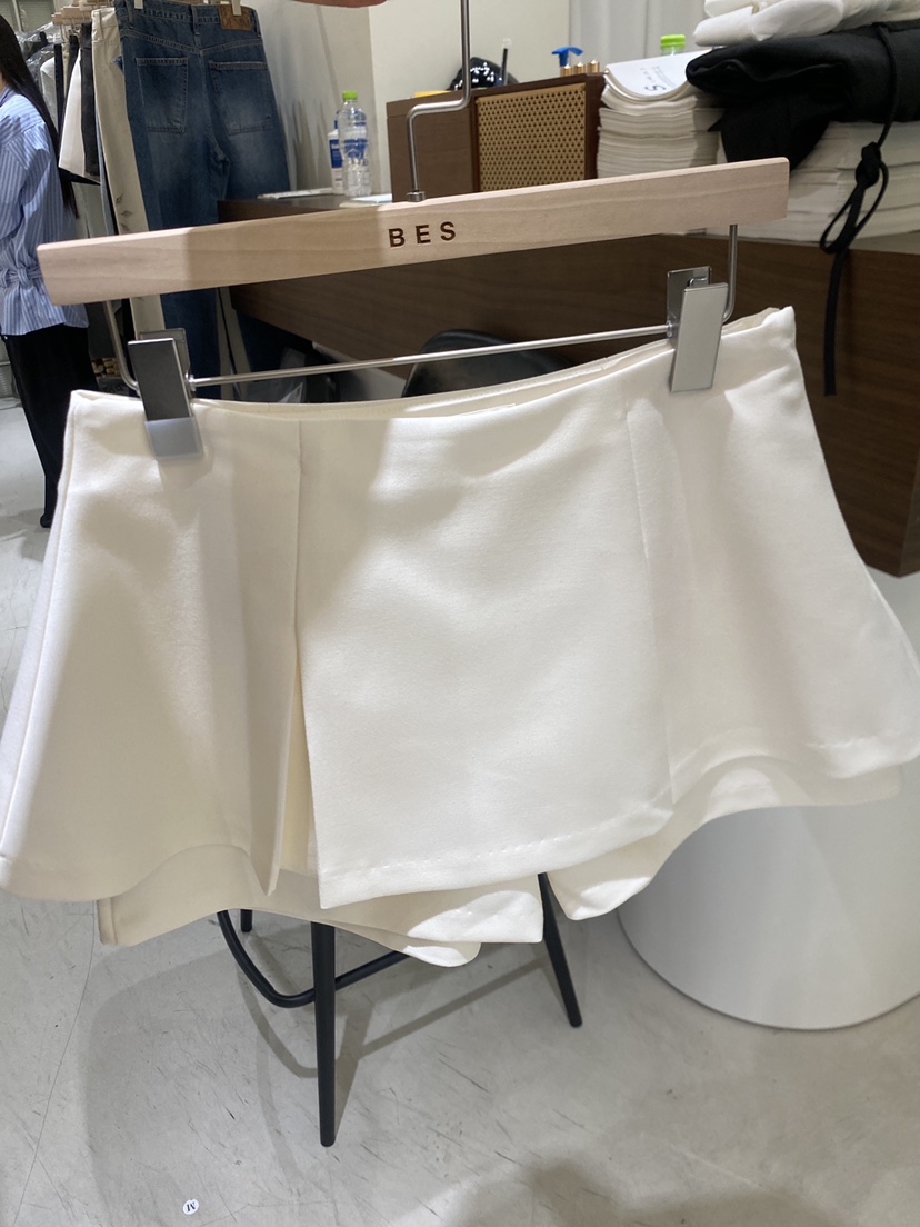 BES韓國直郵實拍女裝新品熱賣休閑時尚人氣26春夏裙褲雙層BES SEOUL裙褲圖色1