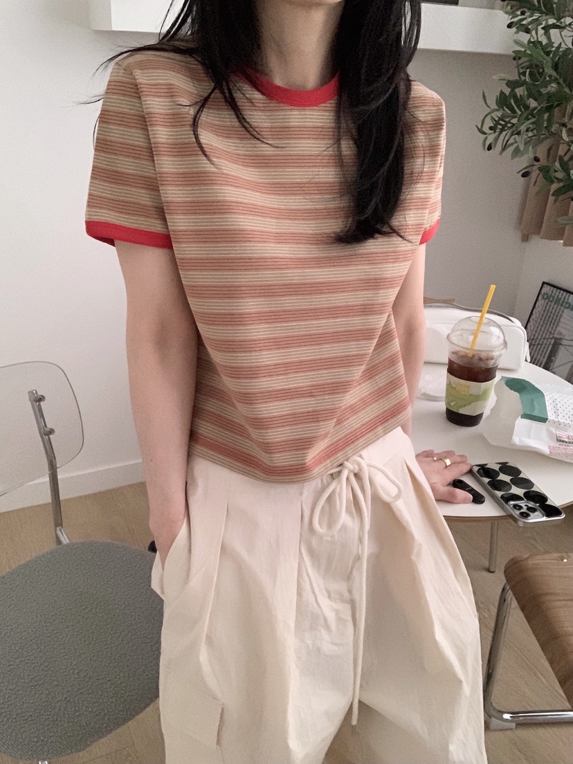 PLANTS ON GRAY韓國直郵實拍女裝新品推薦熱賣26春夏T恤PLANTS ON GRAYT恤圖色1