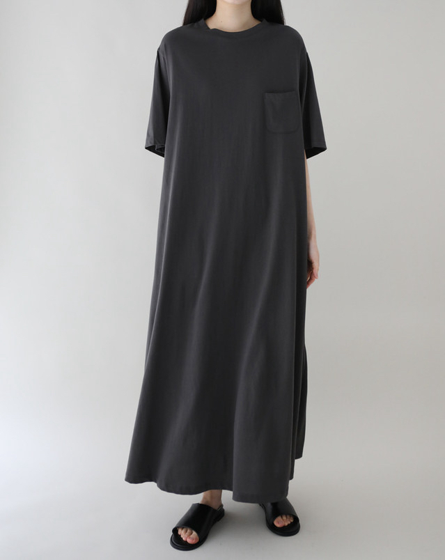 PLANTS ON GRAY韓國東大門直郵女裝新款推薦連衣裙不含內搭口袋棉質PLANTS ON GRAY連衣裙