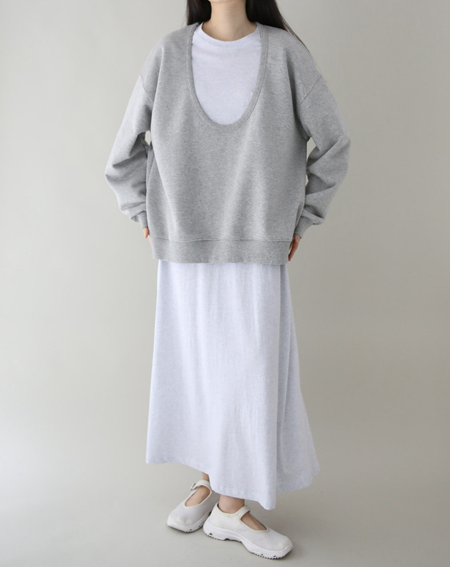 PLANTS ON GRAY韓國東大門直郵女裝新款推薦連衣裙不含內搭口袋棉質PLANTS ON GRAY連衣裙