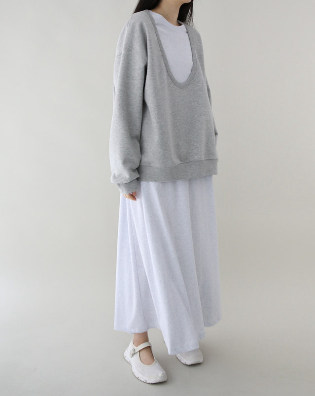 PLANTS ON GRAY韓國東大門直郵女裝新款推薦連衣裙不含內搭口袋棉質PLANTS ON GRAY連衣裙