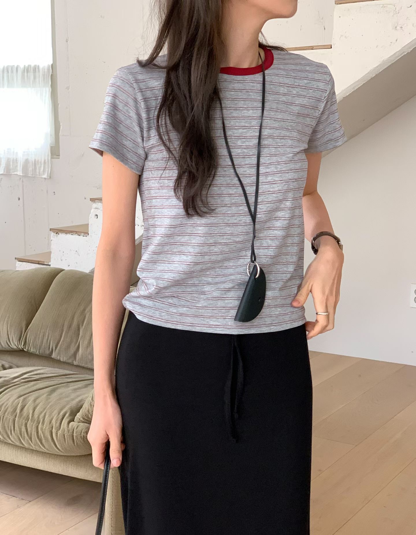 TONEOF/ARRICCHISI韓國東大門直郵女裝新款推薦職業休閑T恤OHENT恤圖色1