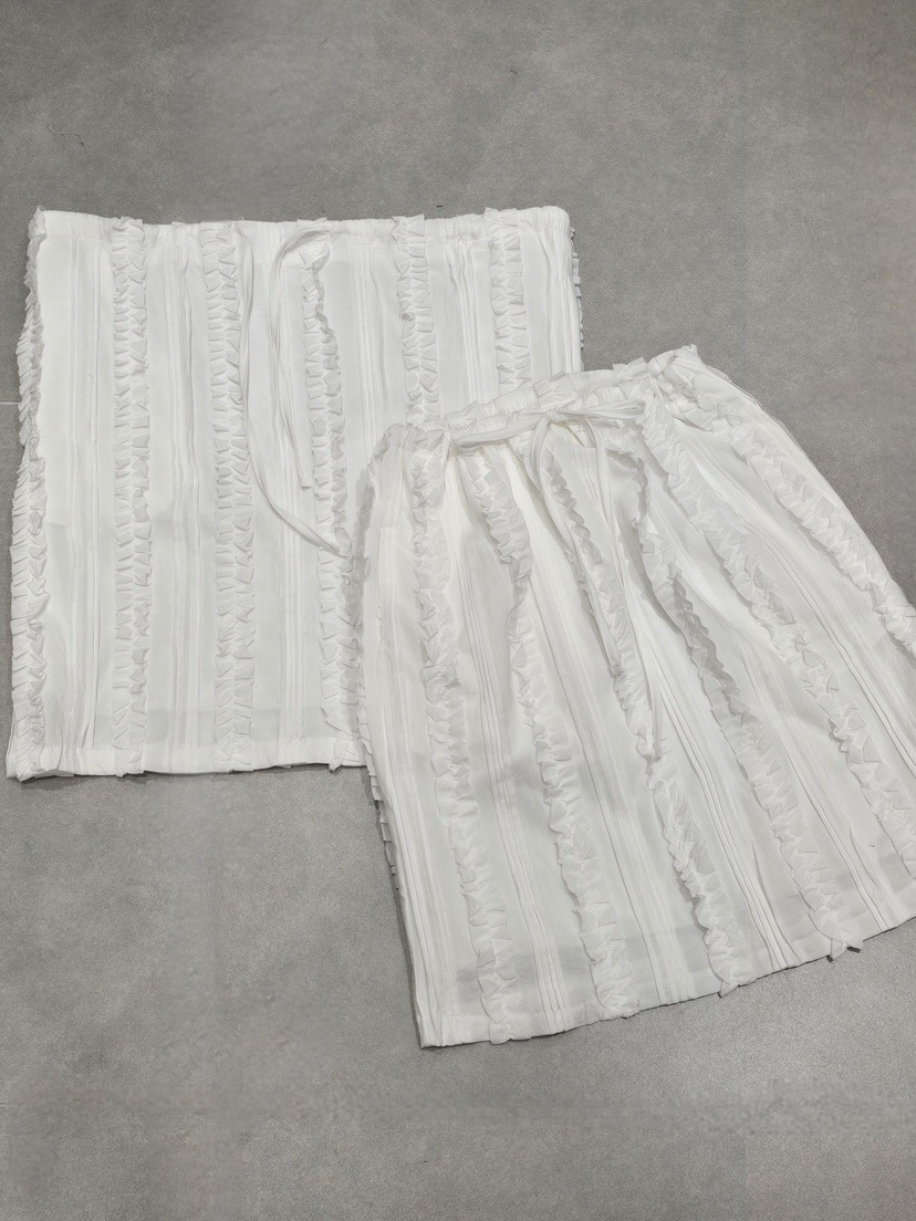 LIKEVAM韓國直郵實拍女士新品26春夏熱賣半身裙中短裙荷葉邊LIKEVAM半身裙/中短裙