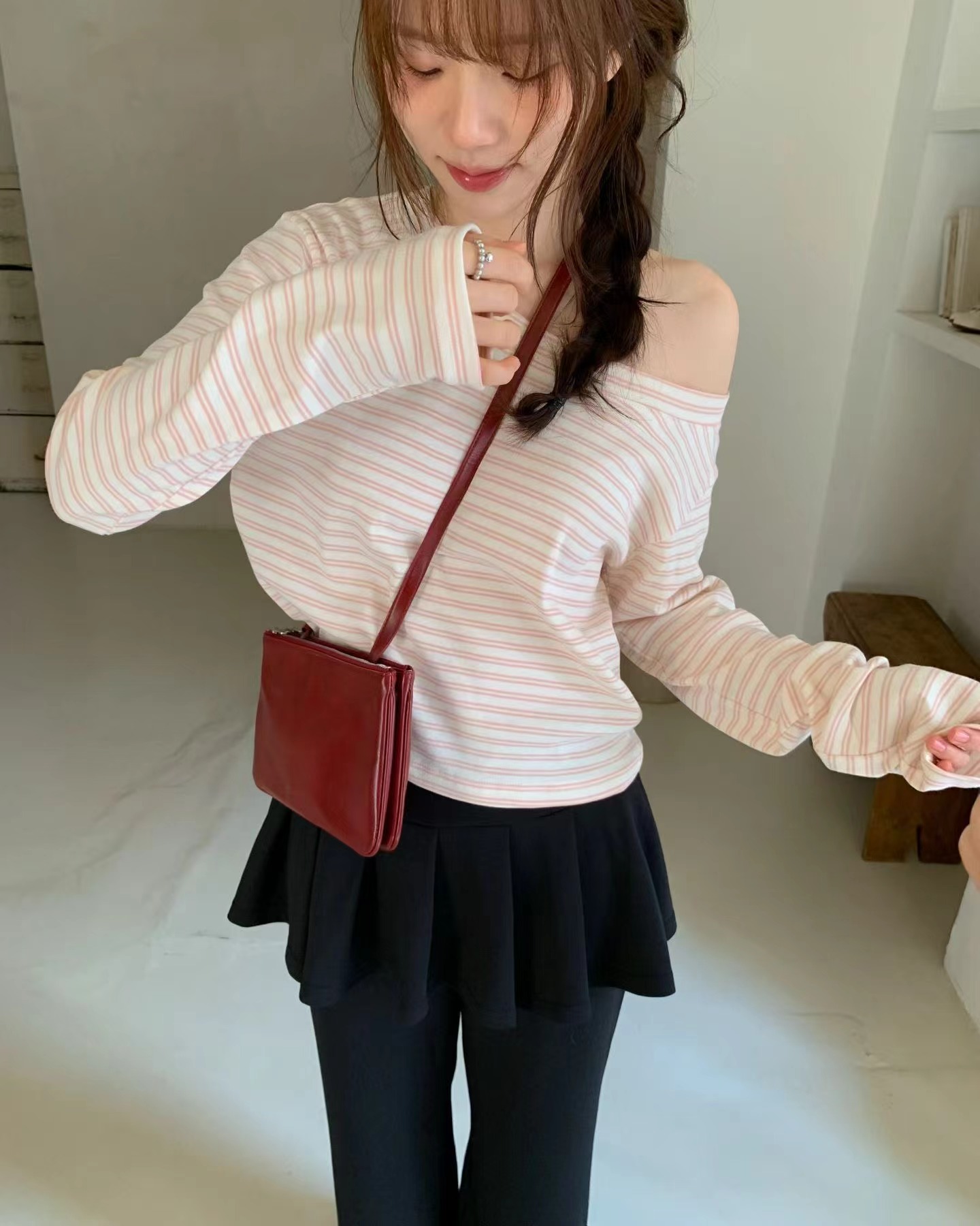 EZEDIARY韓國東大門直郵女裝新款休閑推薦時尚人氣長袖T恤EZEDIARY-2件起長袖T恤