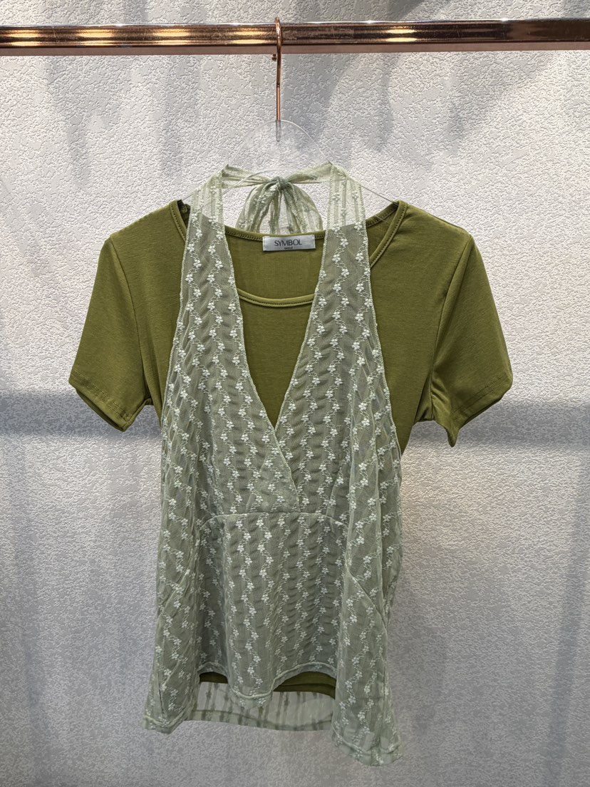 SYMBOL韓國東大門直郵女士新款職業休閑熱賣26春夏套裝兩件套SYMBOL套裝圖色1