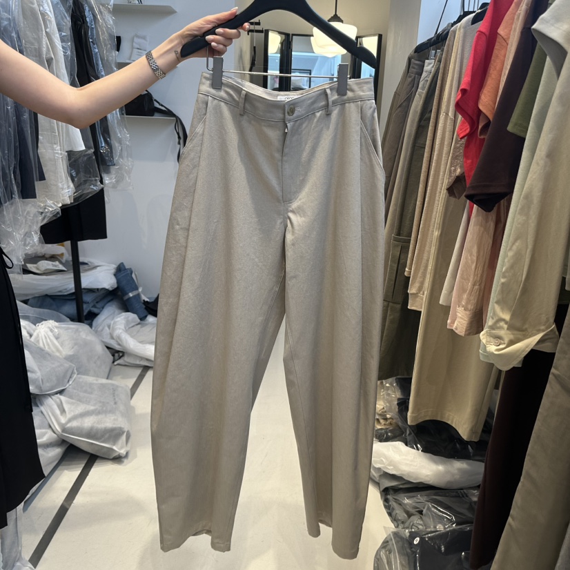 OSOO韓國代購女裝新款時尚推薦26春夏休閑人氣職業休閑褲OSOO休閑褲圖色1米色