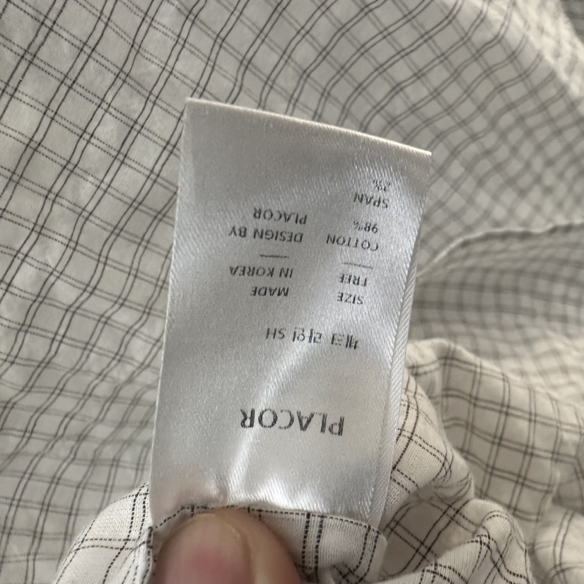 REGULARLY/PLACOR韓國東大門代購女士新款職業襯衫蕾絲衫格子REGULARLY/PLACOR襯衫/蕾絲衫