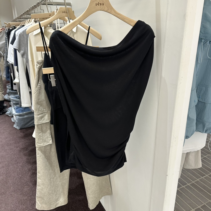 PITA/THEVERLIN韓國代購女士新品時尚休閑職業吊帶背心露肩PITA/THEVERLIN吊帶/背心圖色2