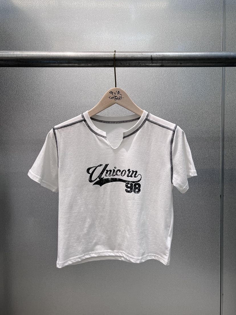 GVR COMPANY/RAWOO韓國直郵實拍女裝新品職業26春夏T恤GVR COMPANY/RAWOOT恤圖色1