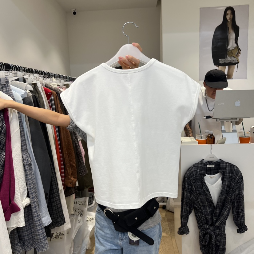 RUMIRU/AWEAR韓國代購女裝新品時尚推薦職業人氣T恤插肩awear/RUMIRUT恤