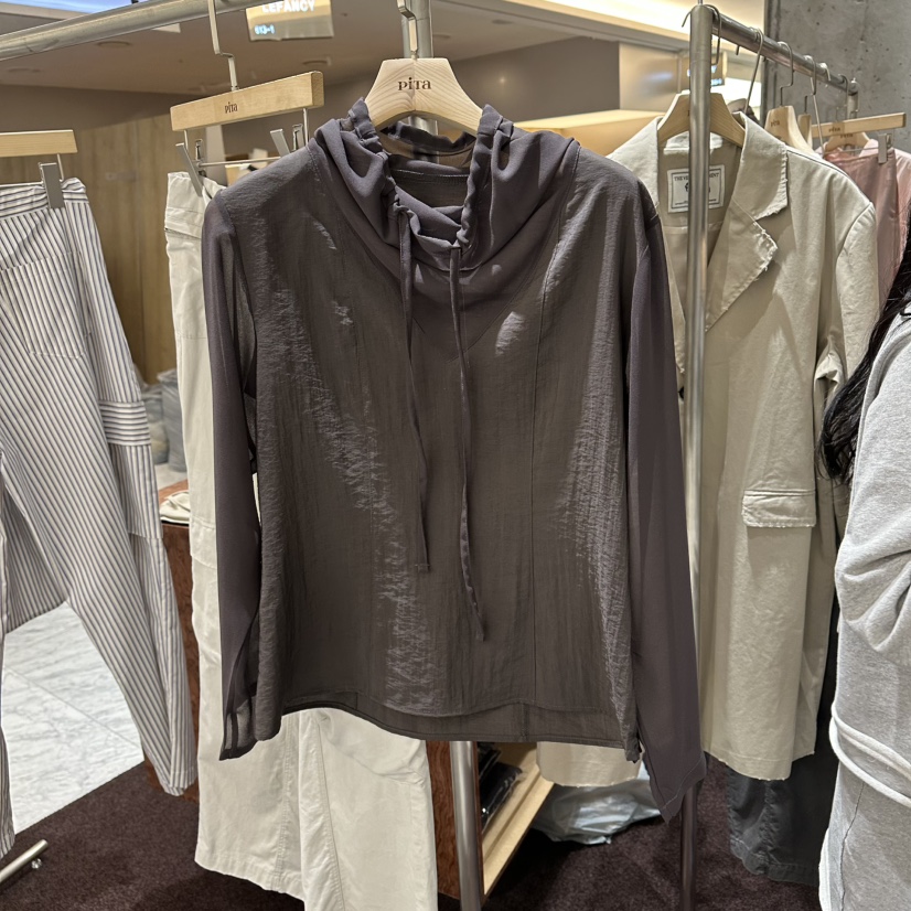 PITA/THEVERLIN韓國代購女裝新品職業人氣襯衫蕾絲衫V領PITA/THEVERLIN襯衫/蕾絲衫圖色2