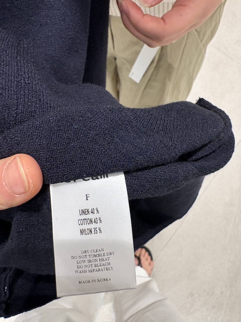 CREAM-P韓國代購女士新品職業推薦時尚人氣針織衫亞麻開衫CREAM-P針織衫