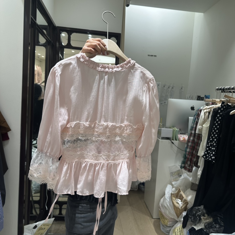 THEMORYPARK韓國東大門代購女士新款推薦職業熱賣襯衫蕾絲衫THE MORY PARK襯衫/蕾絲衫