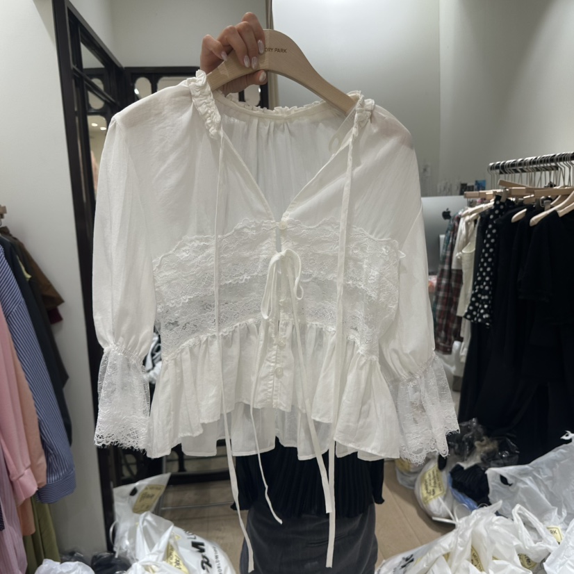 THEMORYPARK韓國東大門代購女士新款推薦職業熱賣襯衫蕾絲衫THE MORY PARK襯衫/蕾絲衫圖色2