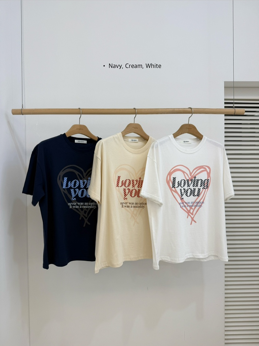 BY CHAPTER韓國直郵實拍女士新款休閑26春夏時尚推薦T恤BY ChapterT恤