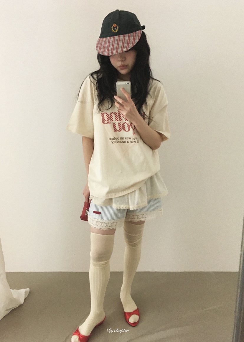 BY CHAPTER韓國直郵實拍女士新款休閑26春夏時尚推薦T恤BY ChapterT恤