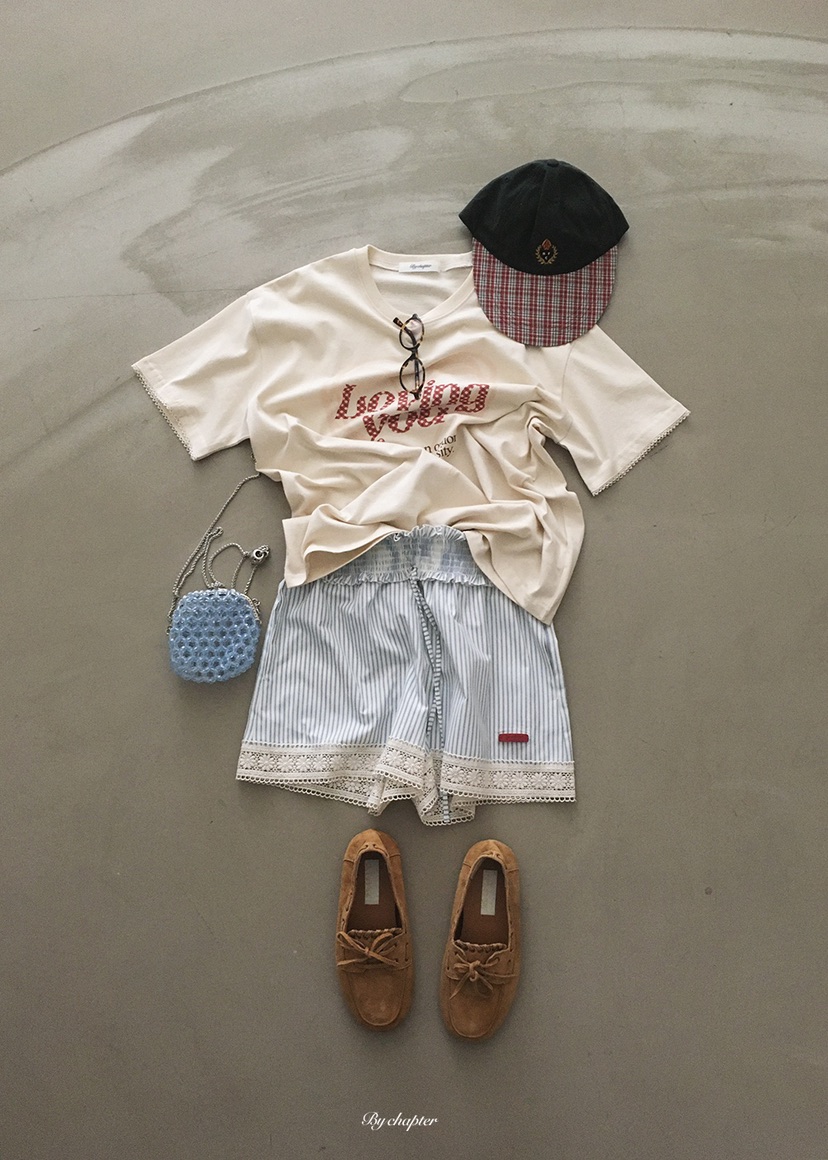 BY CHAPTER韓國直郵實拍女士新款休閑26春夏時尚推薦T恤BY ChapterT恤