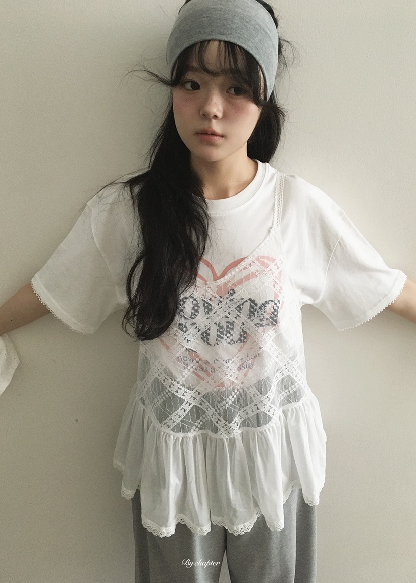 BY CHAPTER韓國直郵實拍女士新款休閑26春夏時尚推薦T恤BY ChapterT恤