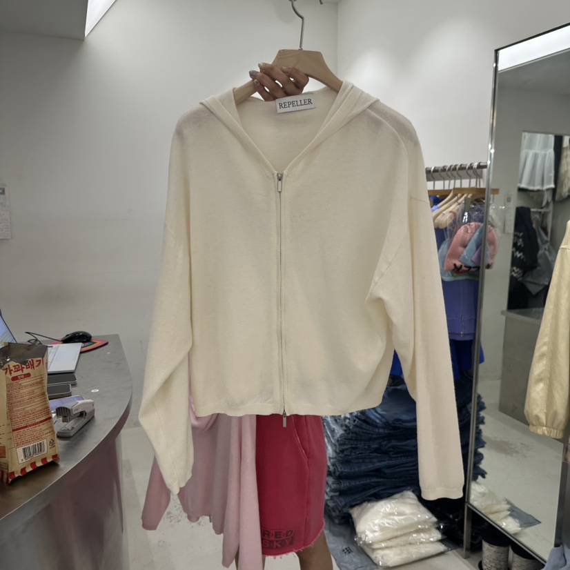 REPELLER韓國東大門代購女裝新品時尚夾克不含內搭開衫連帽REPELLER夾克圖色1