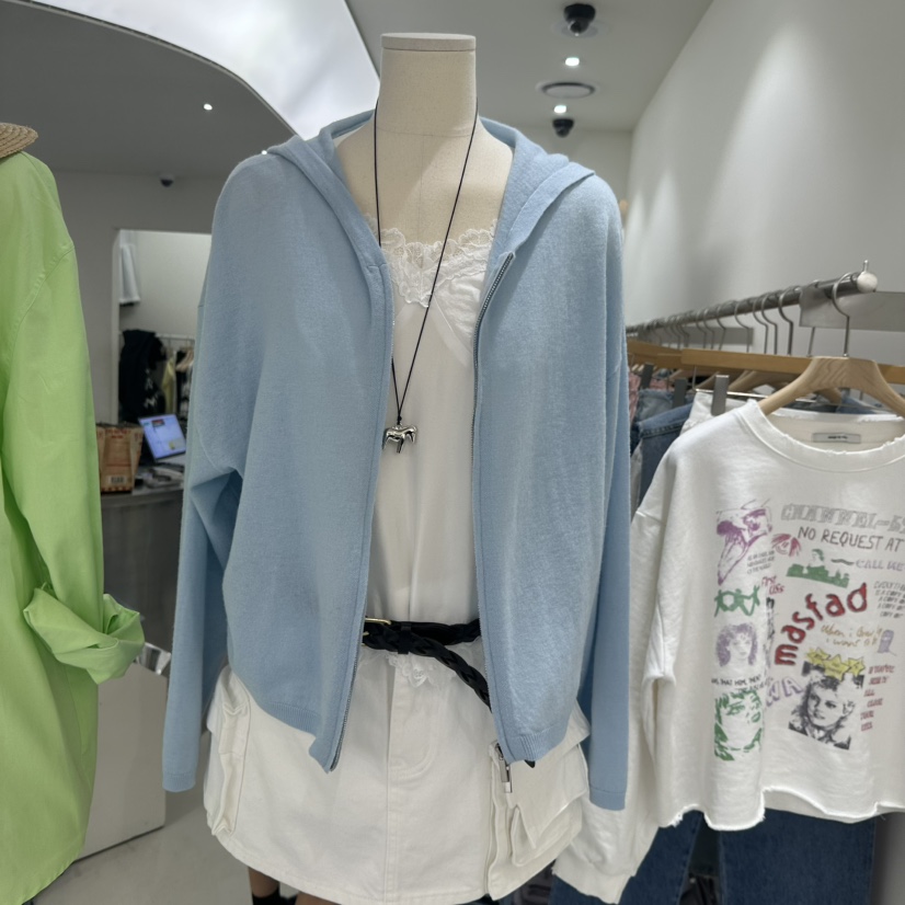 REPELLER韓國東大門代購女裝新品時尚夾克不含內搭開衫連帽REPELLER夾克圖色2