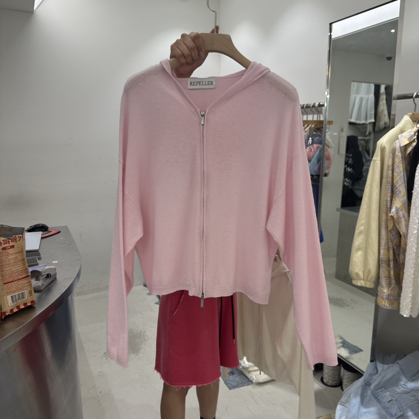 REPELLER韓國東大門代購女裝新品時尚夾克不含內搭開衫連帽REPELLER夾克圖色3