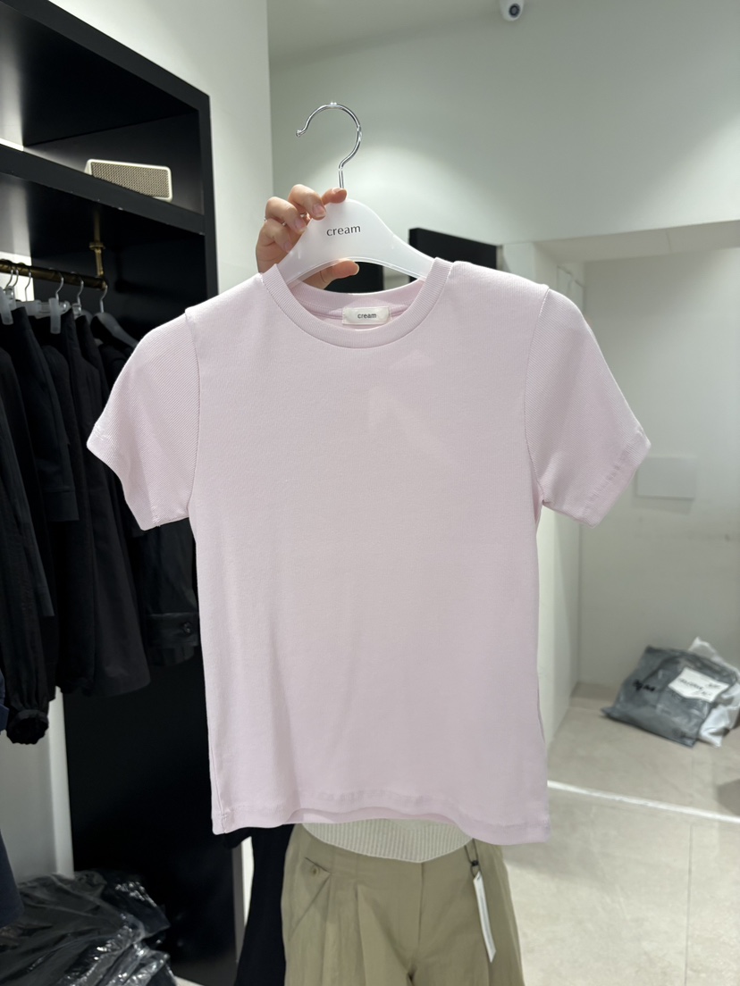 CREAM-P韓國東大門直郵女士新品26春夏推薦人氣時尚職業T恤CREAM-PT恤圖色1