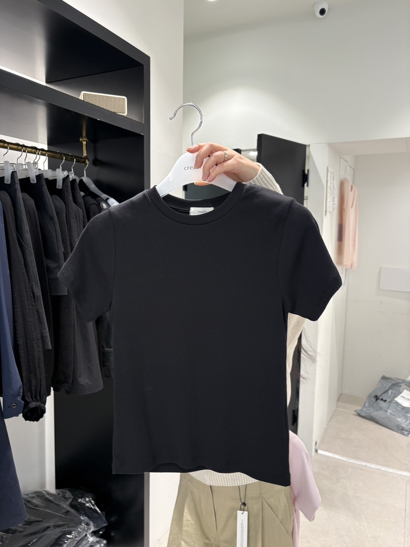 CREAM-P韓國東大門直郵女士新品26春夏推薦人氣時尚職業T恤CREAM-PT恤圖色2